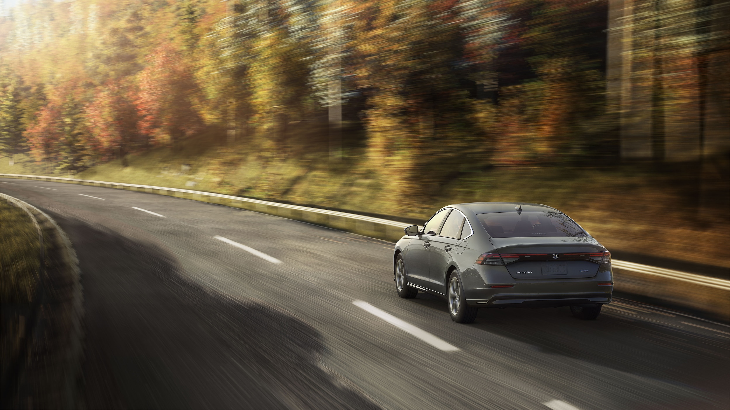 Honda Accord Hybrid on the highway