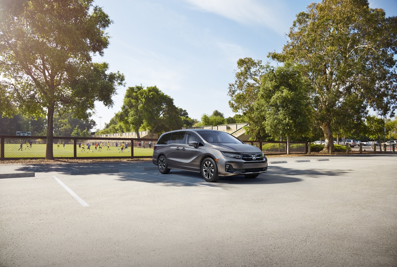  2026 Honda Odyssey parked by sports field