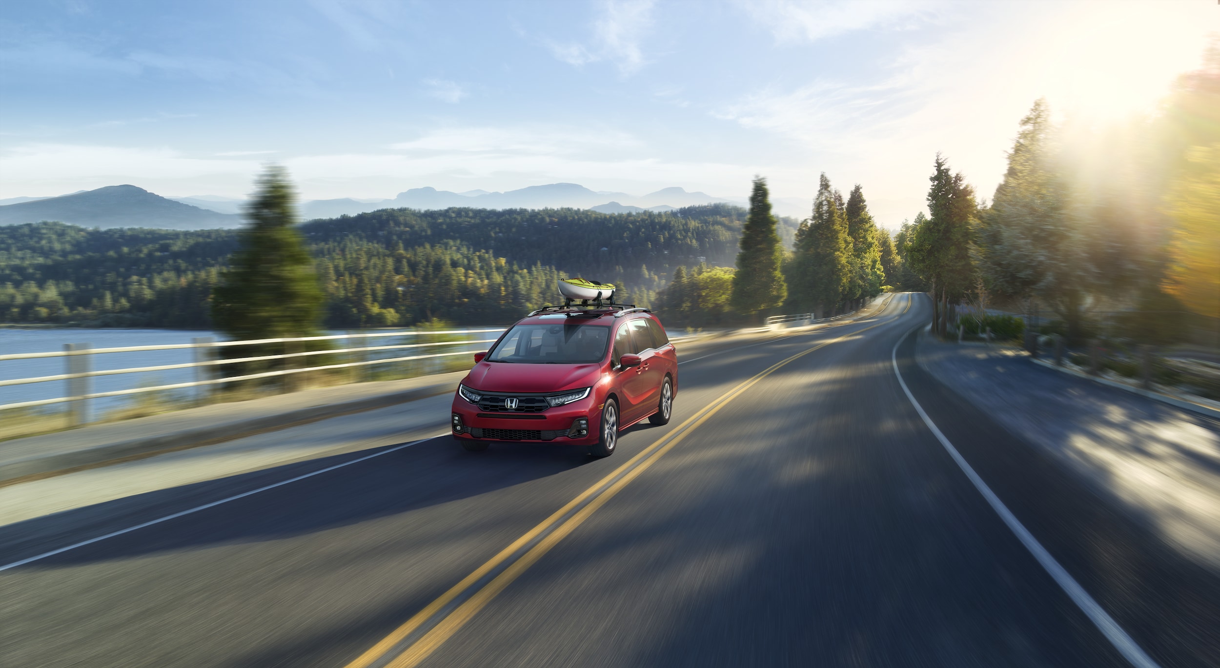 Honda Odyssey on the highway