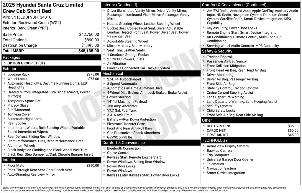 2025 Hyundai Santa Cruz Limited 2.5 AWD's photo