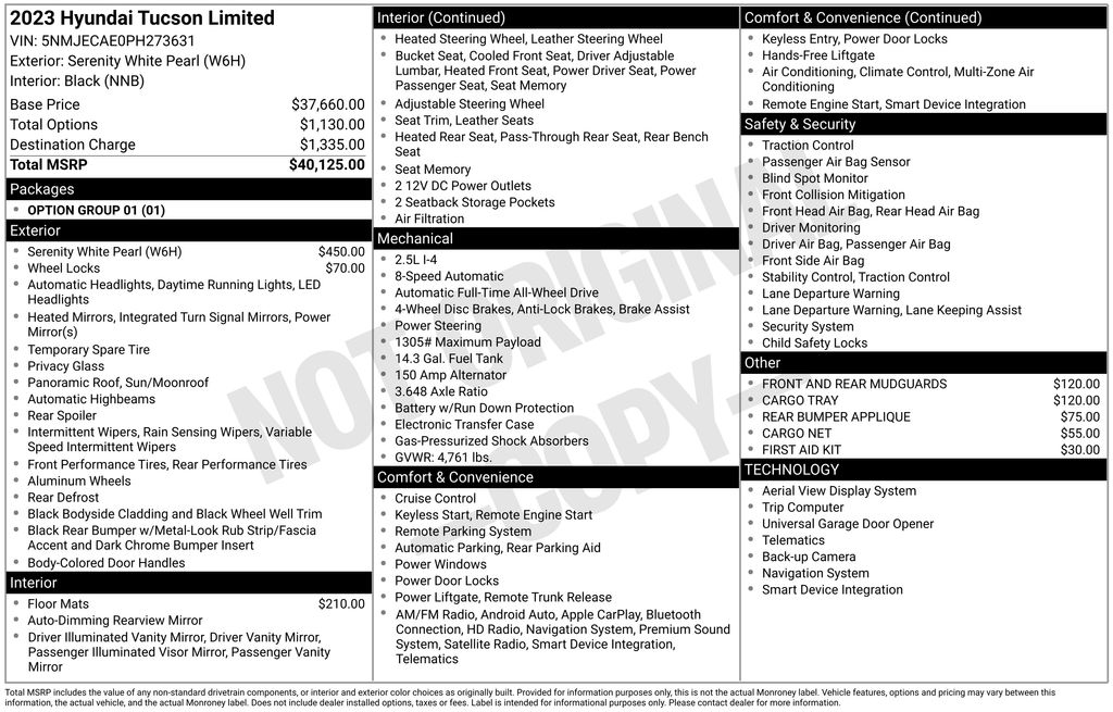 2023 Hyundai Tucson Limited AWD's photo