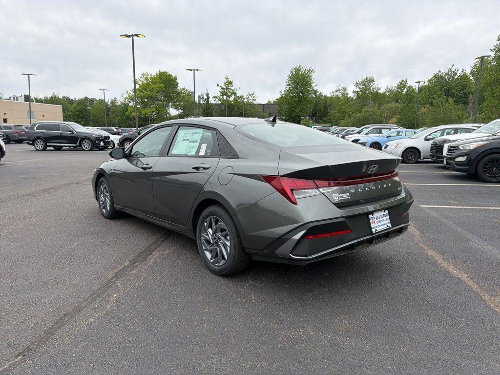 New 2026 Hyundai Elantra Hybrid Blue Sedan