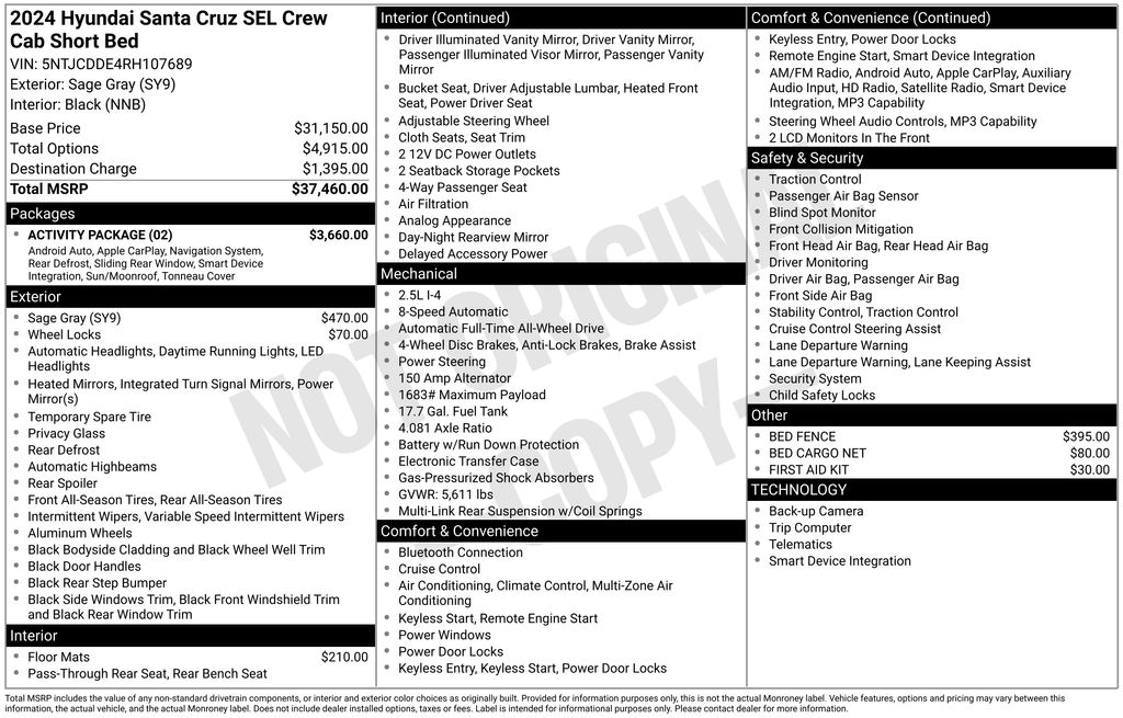 2024 Hyundai Santa Cruz SEL 2.5 AWD's photo