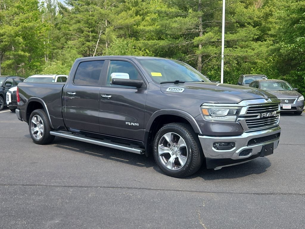 Used 2020 RAM Ram 1500 Pickup Laramie with VIN 1C6SRFRT0LN242297 for sale in Brockton, MA