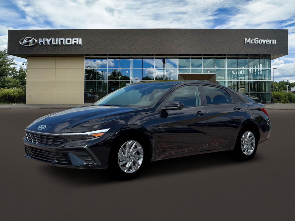 New 2026 Hyundai Elantra Hybrid Blue Sedan