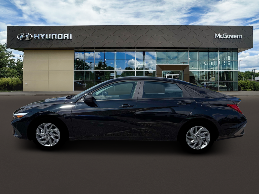 New 2026 Hyundai Elantra Hybrid Blue Sedan