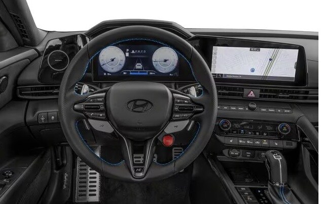 Hyundai Elantra N dashboard view