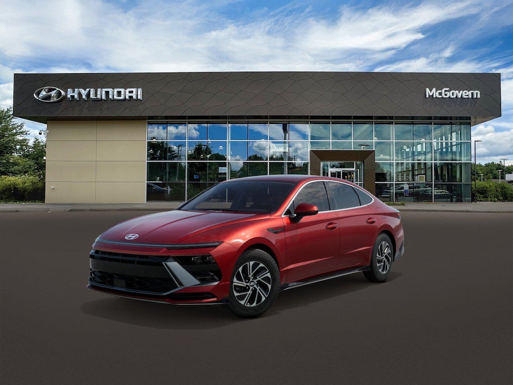 New 2026 Hyundai Sonata Hybrid Blue Sedan