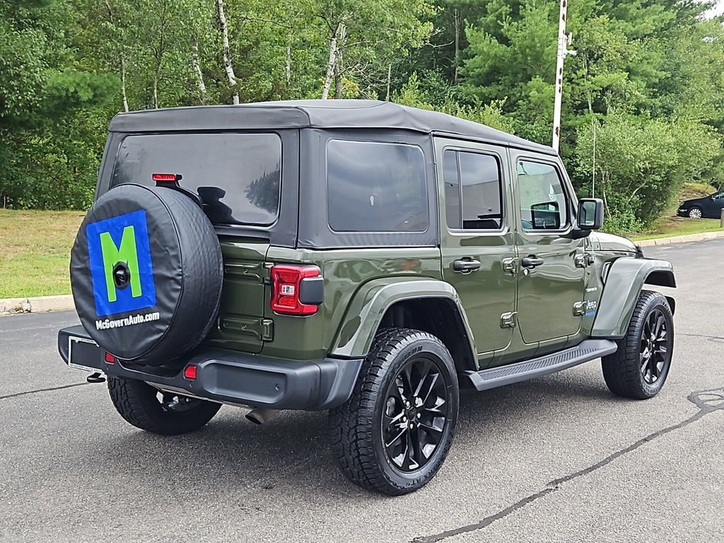 Used 2021 Jeep Wrangler Unlimited Sahara 4XE with VIN 1C4JJXP63MW676580 for sale in Brockton, MA