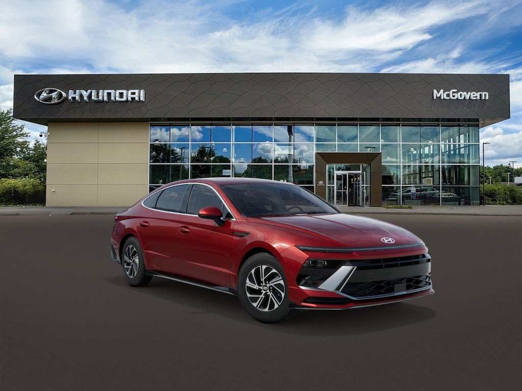 New 2026 Hyundai Sonata Hybrid Blue Sedan