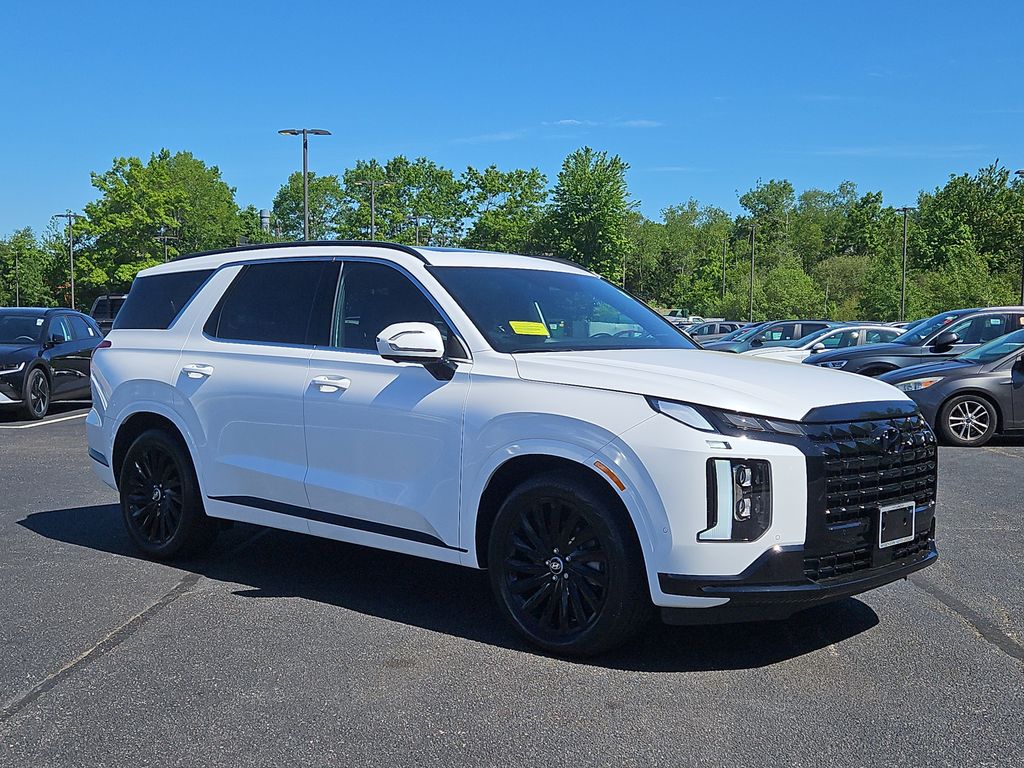 Certified 2025 Hyundai Palisade Calligraphy Night Edition with VIN KM8R7DGE8SU813721 for sale in Brockton, MA