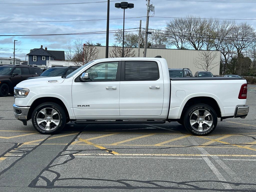 Used 2021 RAM Ram 1500 Pickup Laramie with VIN 1C6SRFJT7MN736024 for sale in Brockton, MA