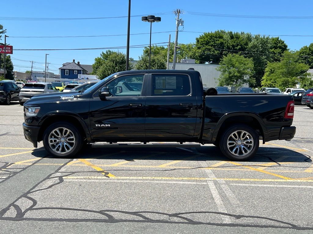 Used 2021 RAM Ram 1500 Pickup Laramie with VIN 1C6SRFJT6MN679587 for sale in Brockton, MA