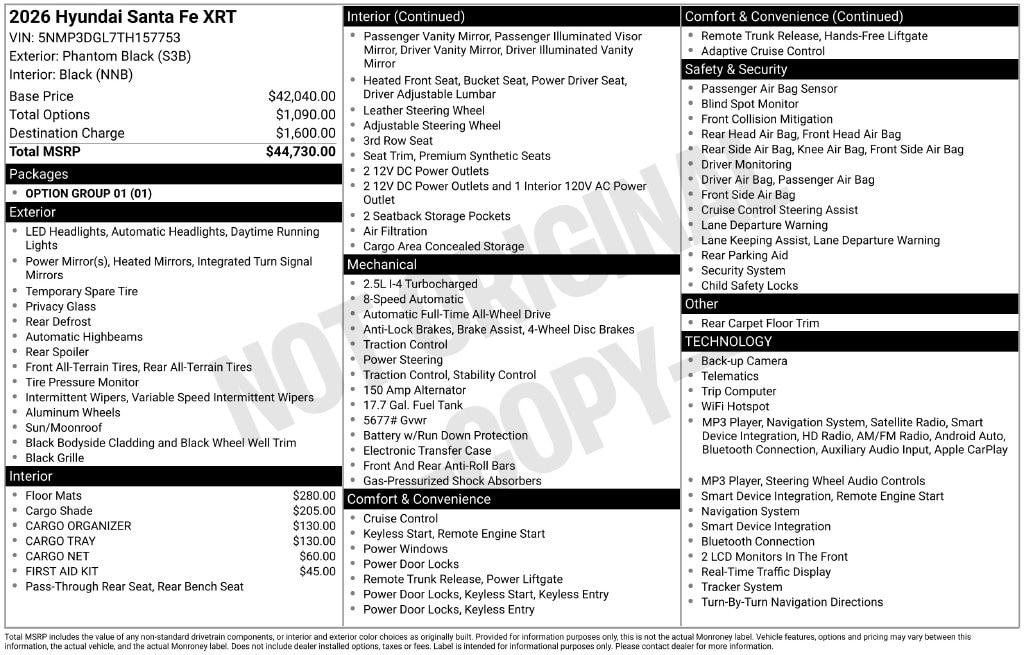 2026 Hyundai Santa Fe XRT - Photo 30