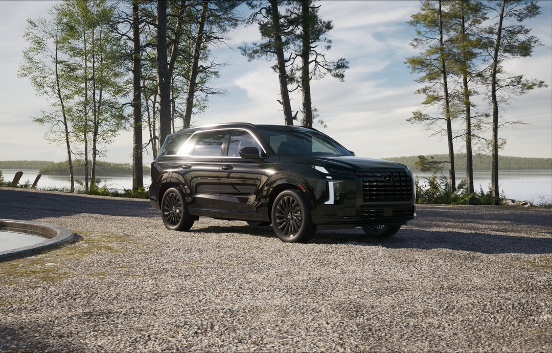  2026 Hyundai Palisade Hybrid parked by the water