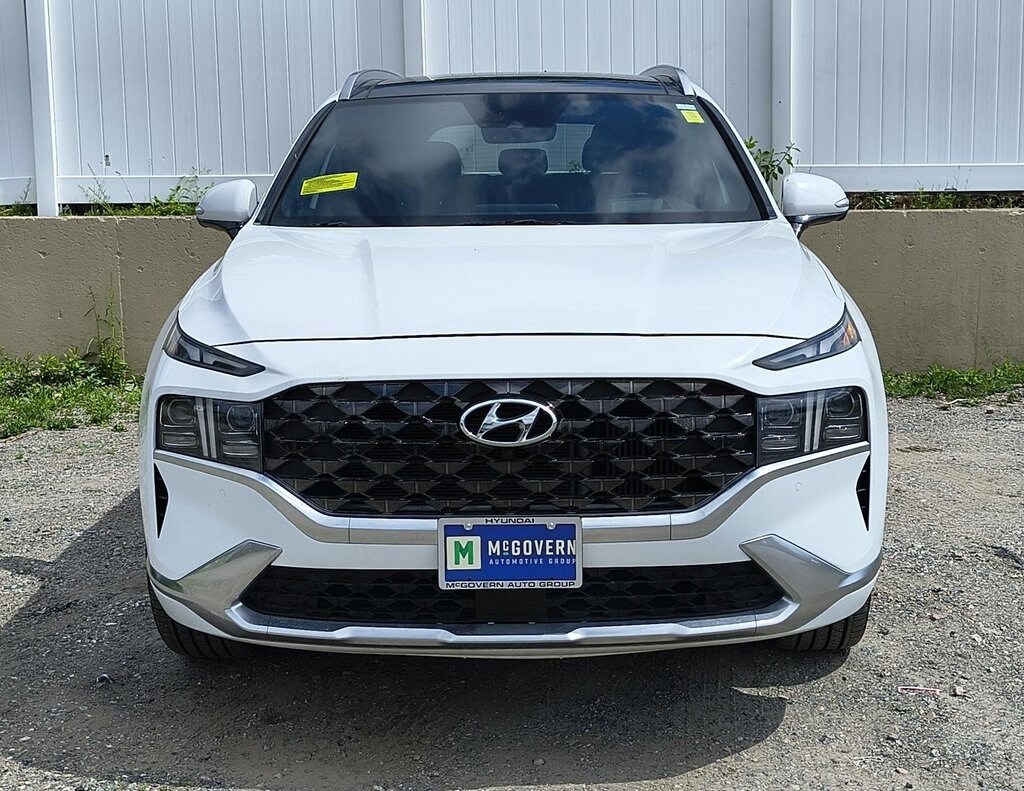 Certified 2022 Hyundai Santa Fe Calligraphy with VIN 5NMS5DAL5NH375755 for sale in Newton, MA