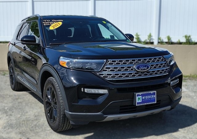 Certified 2021 Ford Explorer Limited with VIN 1FMSK8FH3MGB45962 for sale in Newton, MA