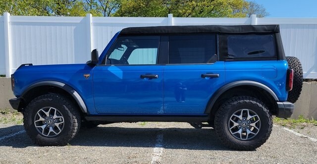 Certified 2024 Ford Bronco 4-Door Badlands with VIN 1FMEE9BP0RLA55075 for sale in Newton, MA
