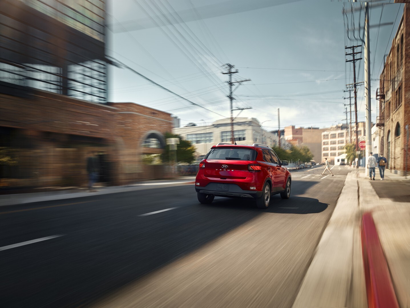  2026 Hyundai Venue driving through town