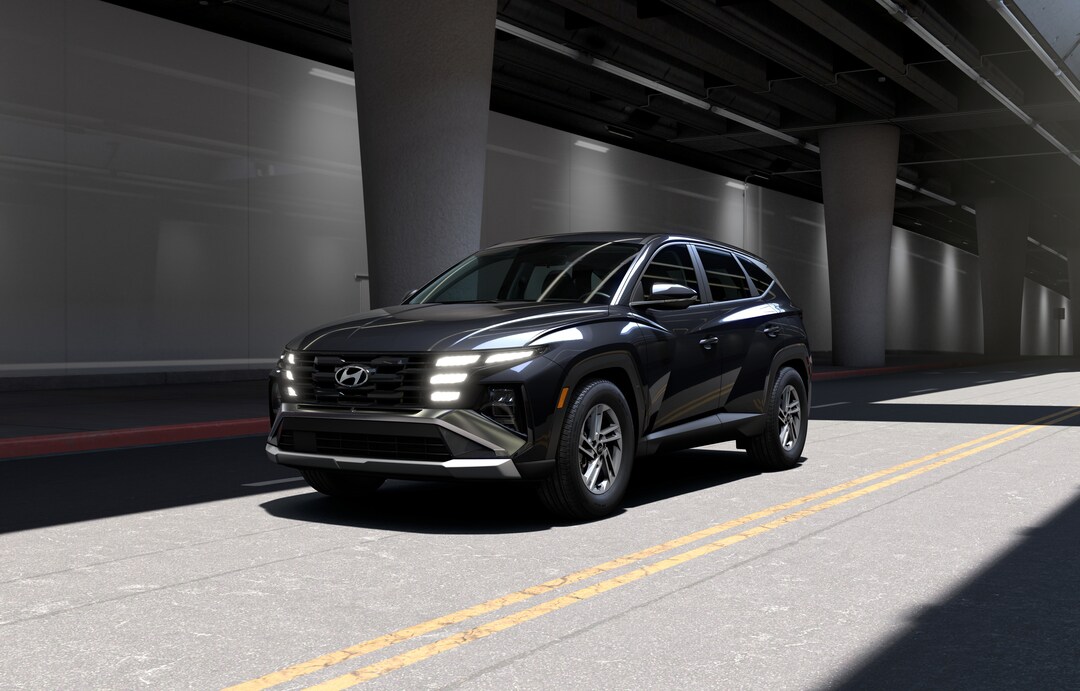 Hyundai Tucson on the highway