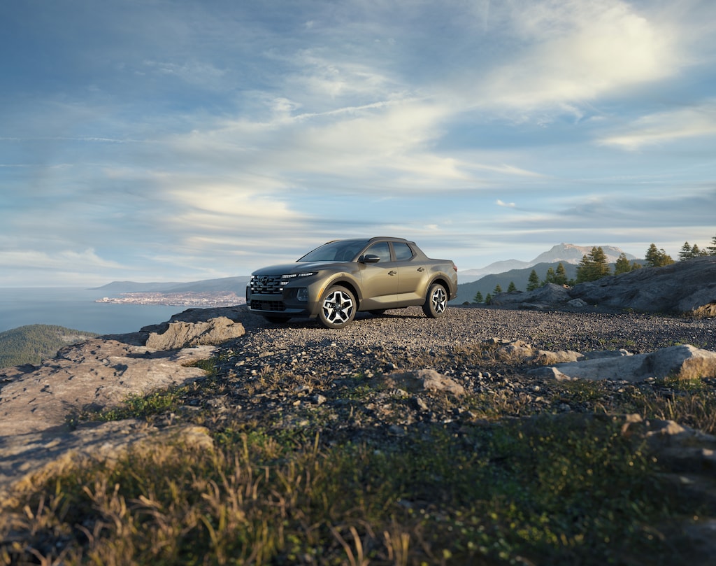 2026 Hyundai Santa Cruz at scenic lookout