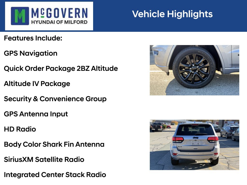 Used 2019 Jeep Grand Cherokee Altitude SUV