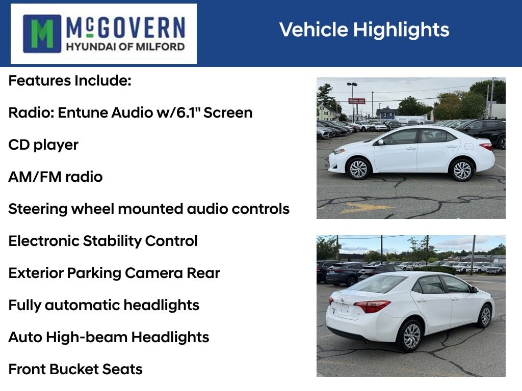 Used 2017 Toyota Corolla LE Sedan