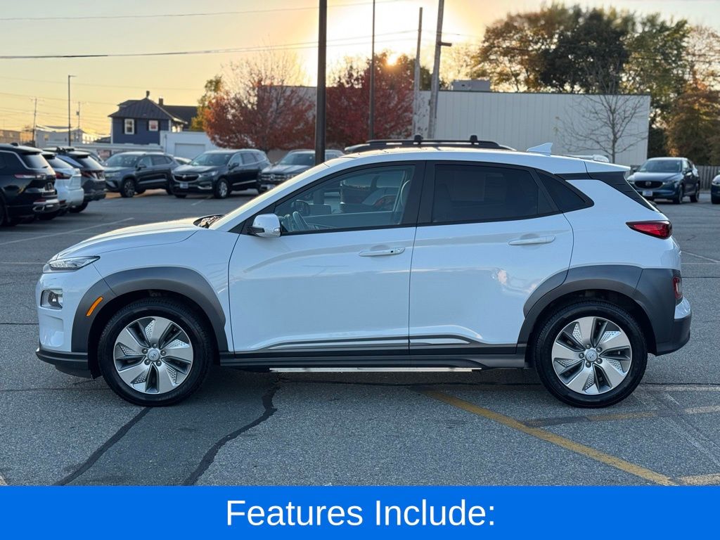 Certified 2021 Hyundai Kona EV Limited with VIN KM8K33AG8MU111340 for sale in Milford, MA