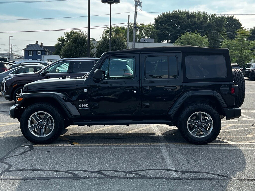 Used 2018 Jeep All-New Wrangler Unlimited Sahara with VIN 1C4HJXEG7JW310885 for sale in Milford, MA