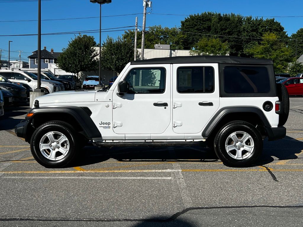 Used 2020 Jeep Wrangler Unlimited Sport S with VIN 1C4HJXDG7LW200522 for sale in Milford, MA