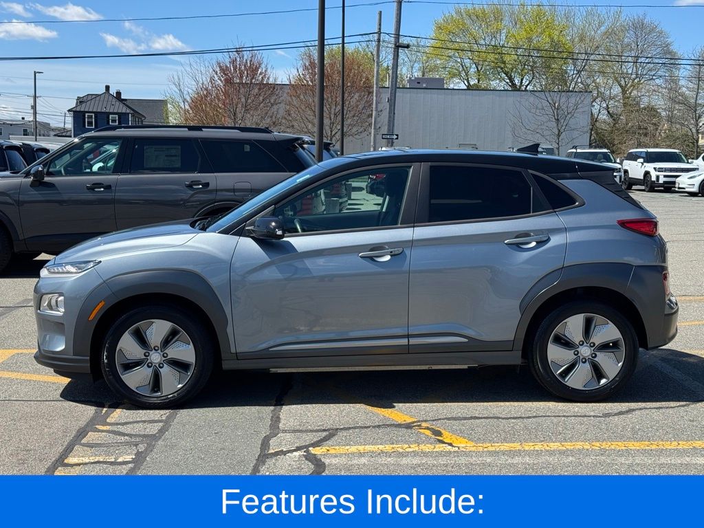 Certified 2021 Hyundai Kona EV SEL with VIN KM8K23AG7MU107153 for sale in Milford, MA