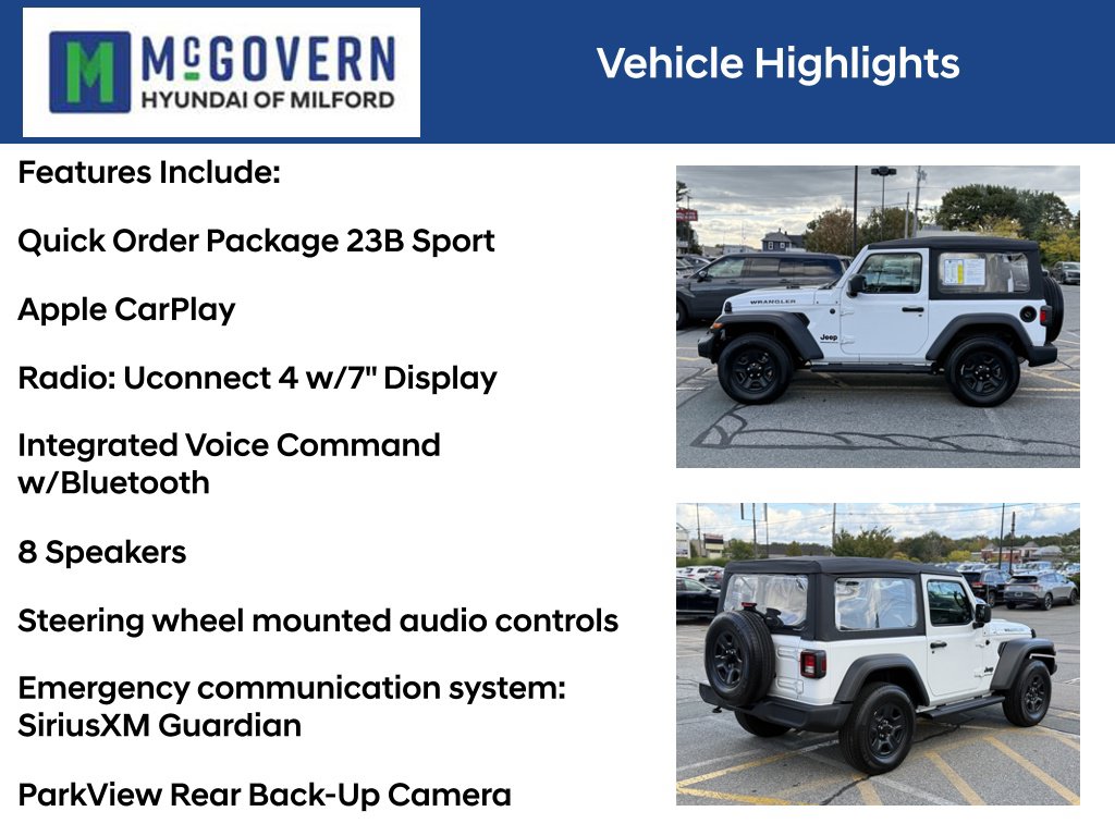 Used 2023 Jeep Wrangler Sport SUV