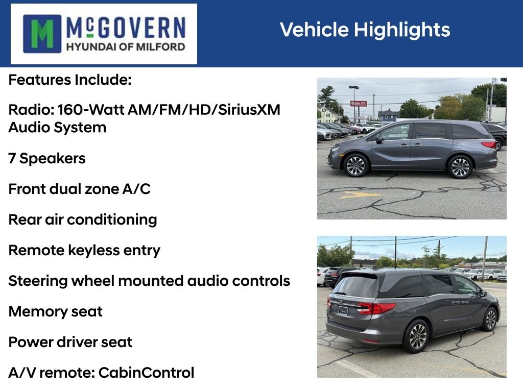 Used 2023 Honda Odyssey EX-L Van