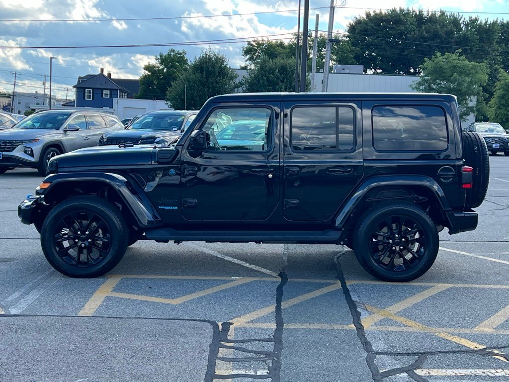 Used 2021 Jeep Wrangler Unlimited High Altitude 4XE with VIN 1C4JJXP64MW786005 for sale in Milford, MA