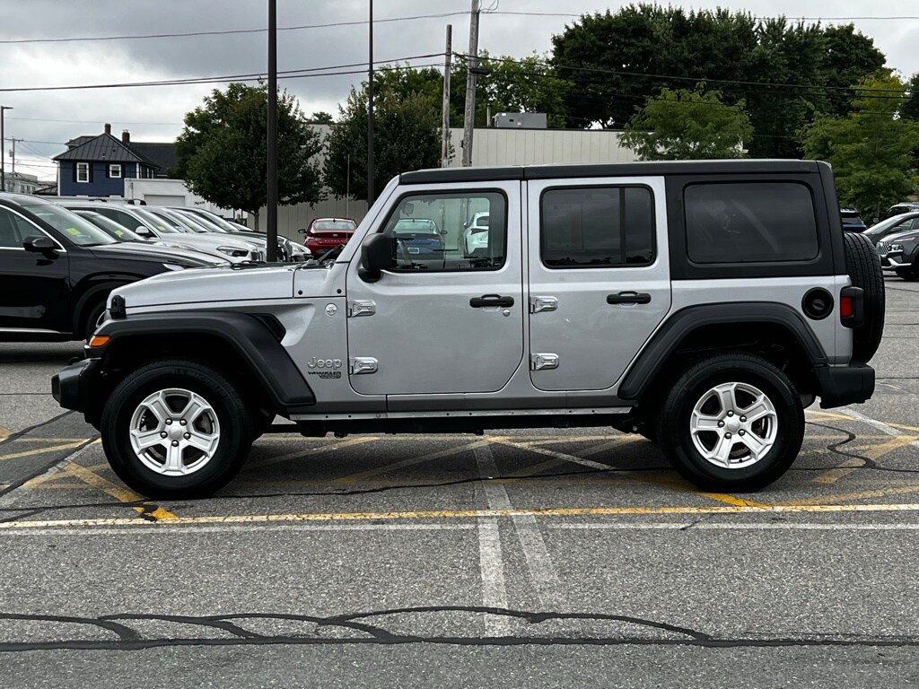 Used 2019 Jeep Wrangler Unlimited Sport S with VIN 1C4HJXDN4KW618694 for sale in Milford, MA