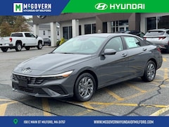 2025 Hyundai Elantra Hybrid Blue Sedan