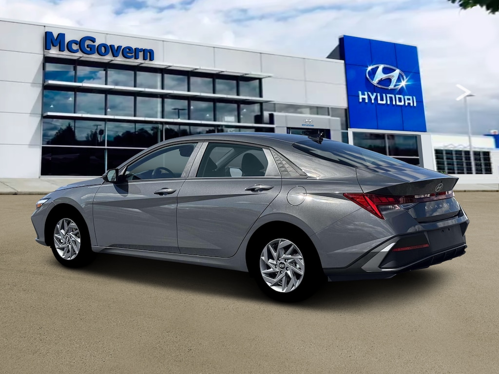New 2026 Hyundai Elantra Hybrid Blue Sedan