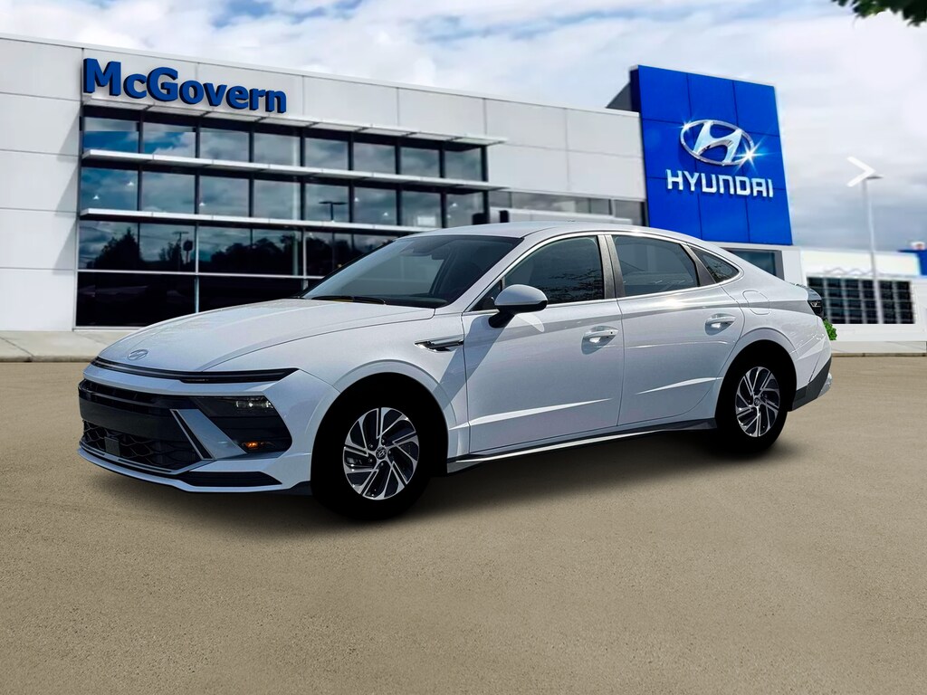New 2026 Hyundai Sonata Hybrid Blue Sedan