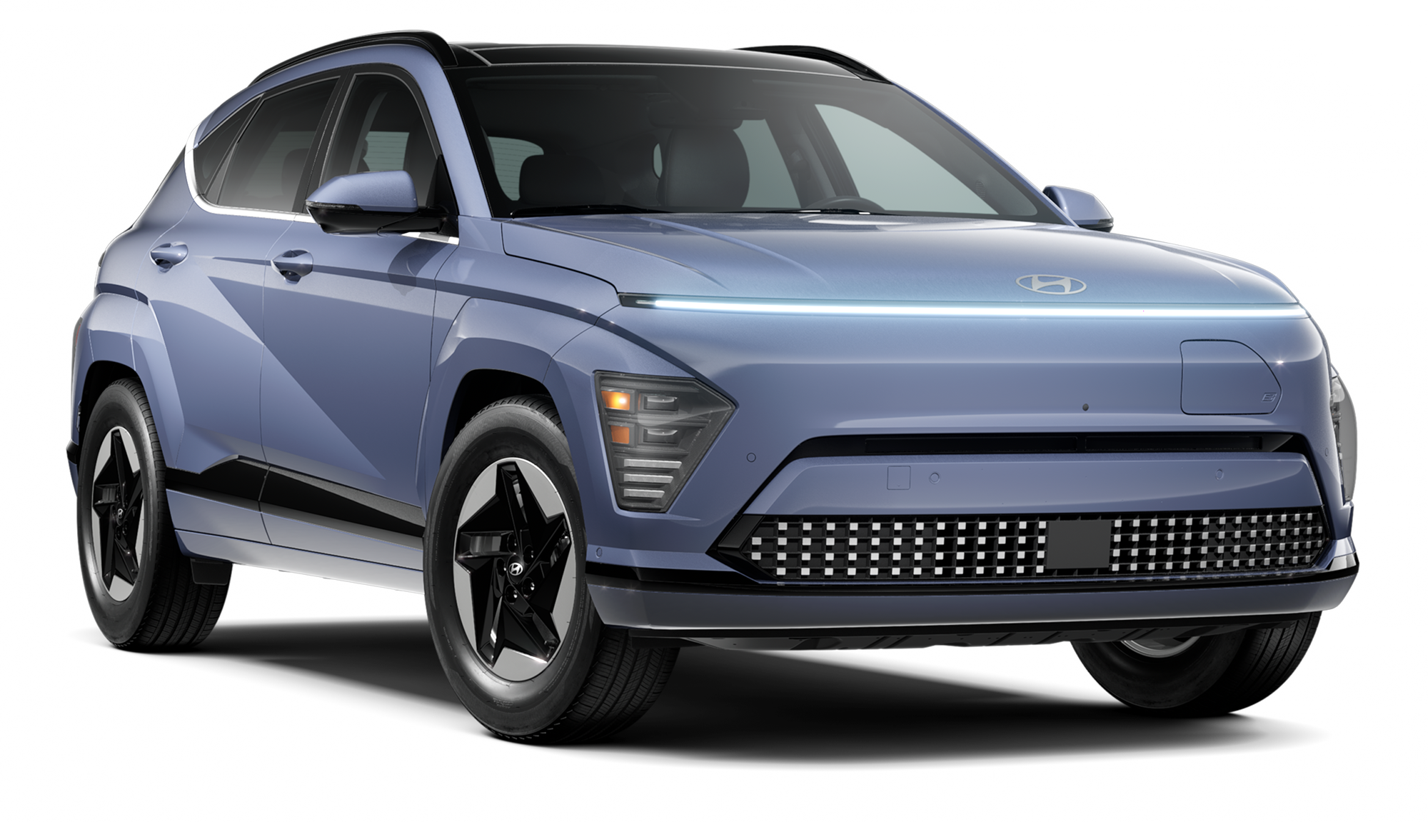 Blue Hyundai Kona Electric