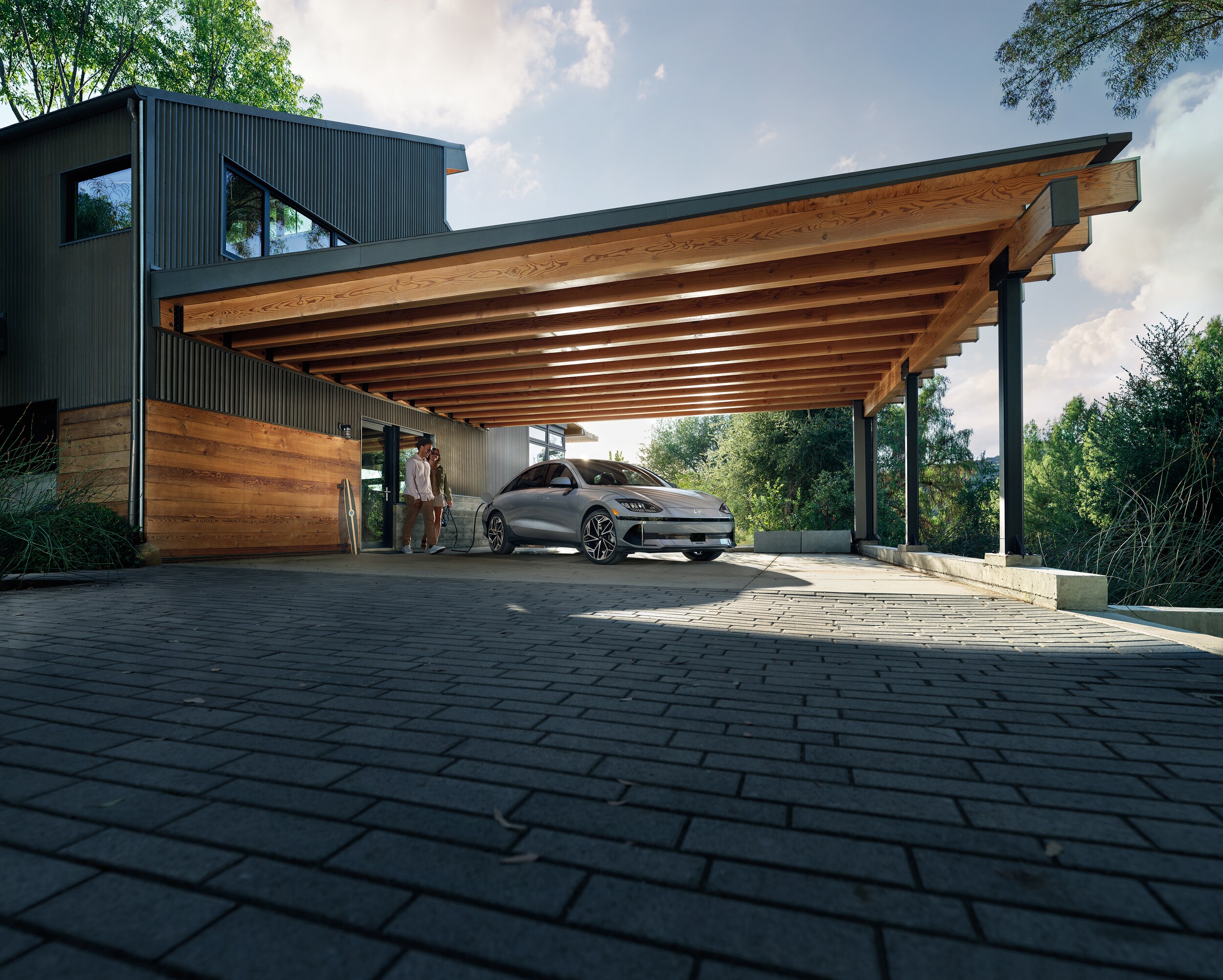 Hyundai IONIQ 6 charging at home