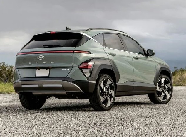 Hyundai Kona on the road