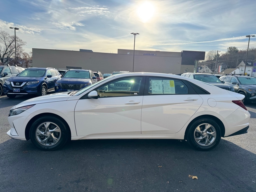 Certified 2023 Hyundai Elantra SE with VIN 5NPLL4AG9PH114003 for sale in Leominster, MA