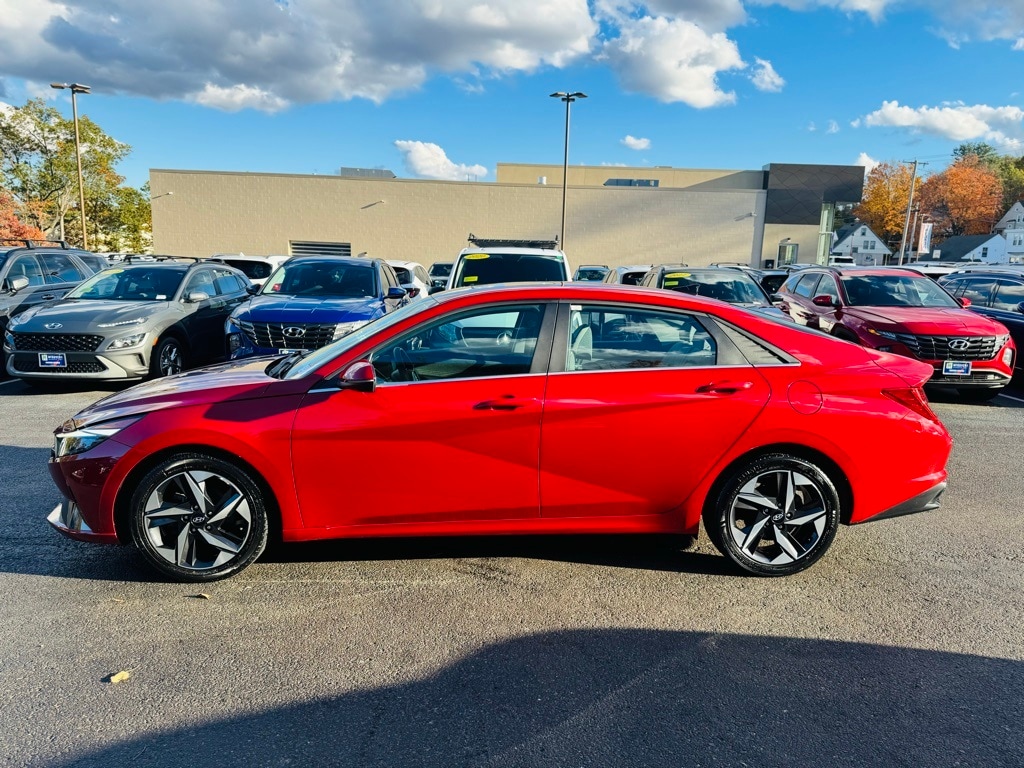 Certified 2023 Hyundai Elantra Limited with VIN KMHLP4AG7PU374440 for sale in Leominster, MA