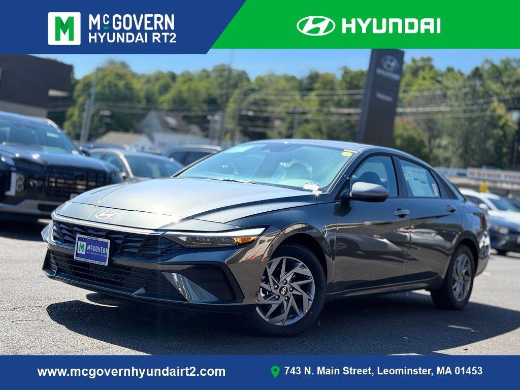 New 2026 Hyundai Elantra Hybrid Blue Sedan