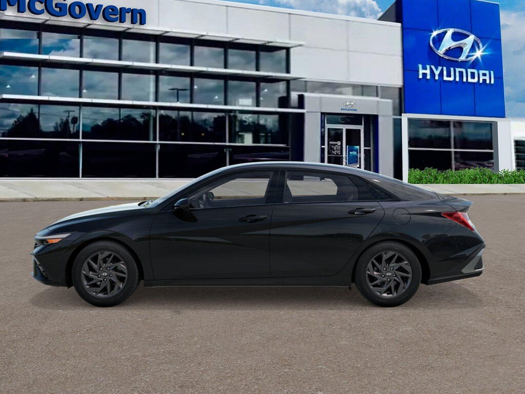 New 2026 Hyundai Elantra Hybrid Blue Sedan