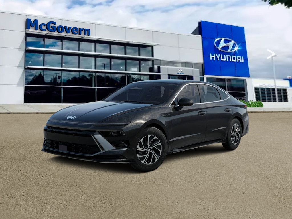New 2026 Hyundai Sonata Hybrid Blue Sedan