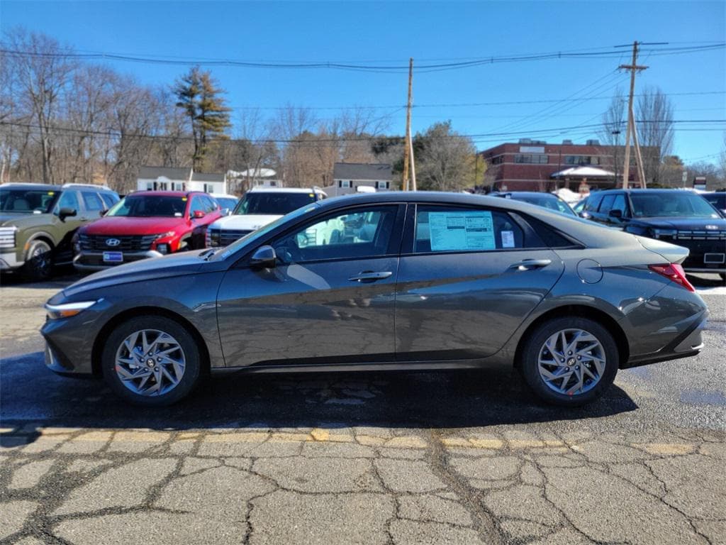 New 2026 Hyundai Elantra Hybrid Blue Sedan