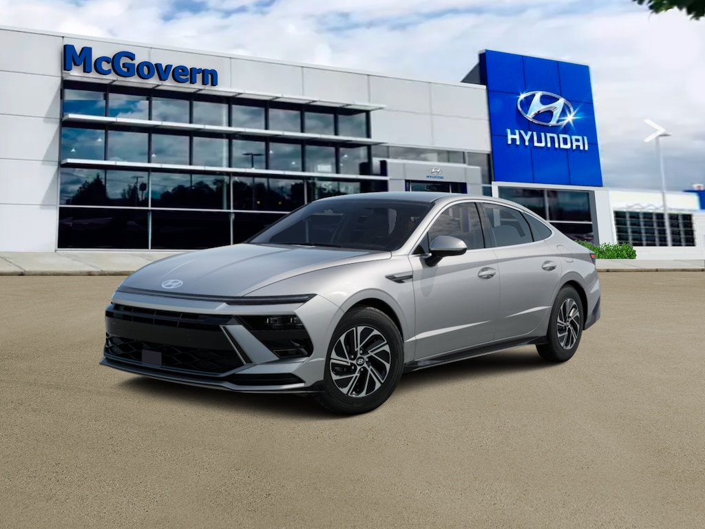 New 2026 Hyundai Sonata Hybrid Blue Sedan