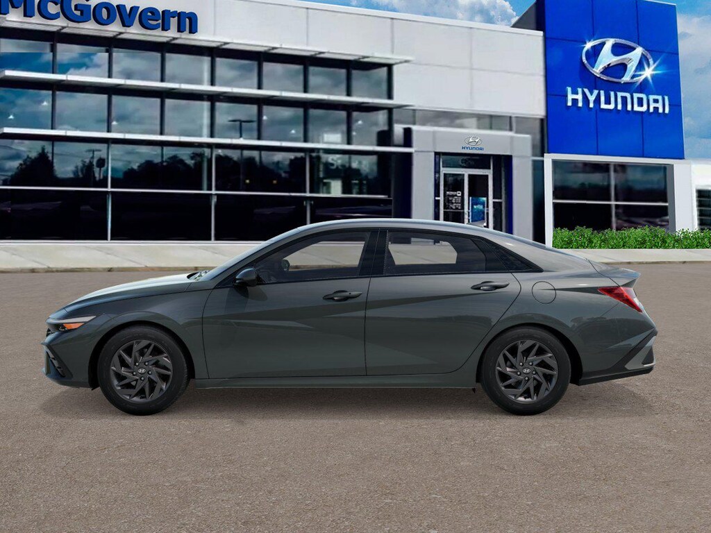 New 2026 Hyundai Elantra Hybrid Blue Sedan
