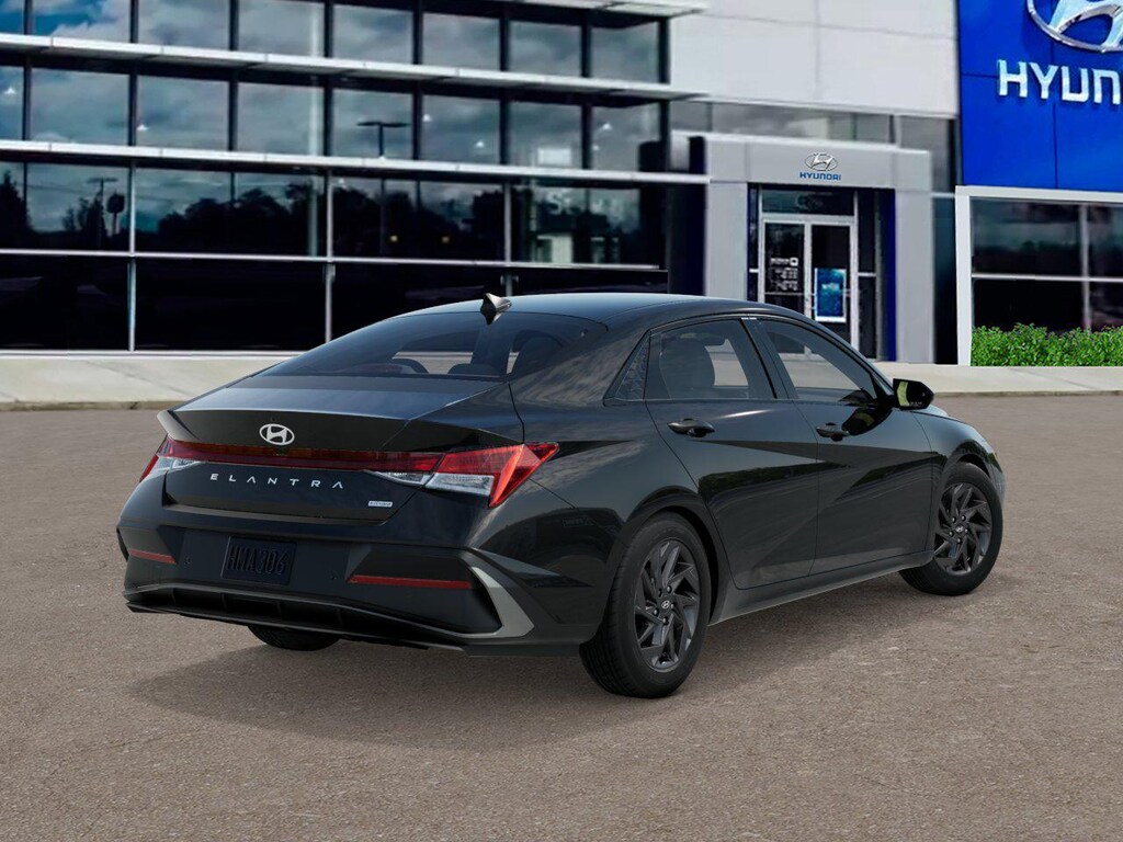 New 2026 Hyundai Elantra Hybrid Blue Sedan